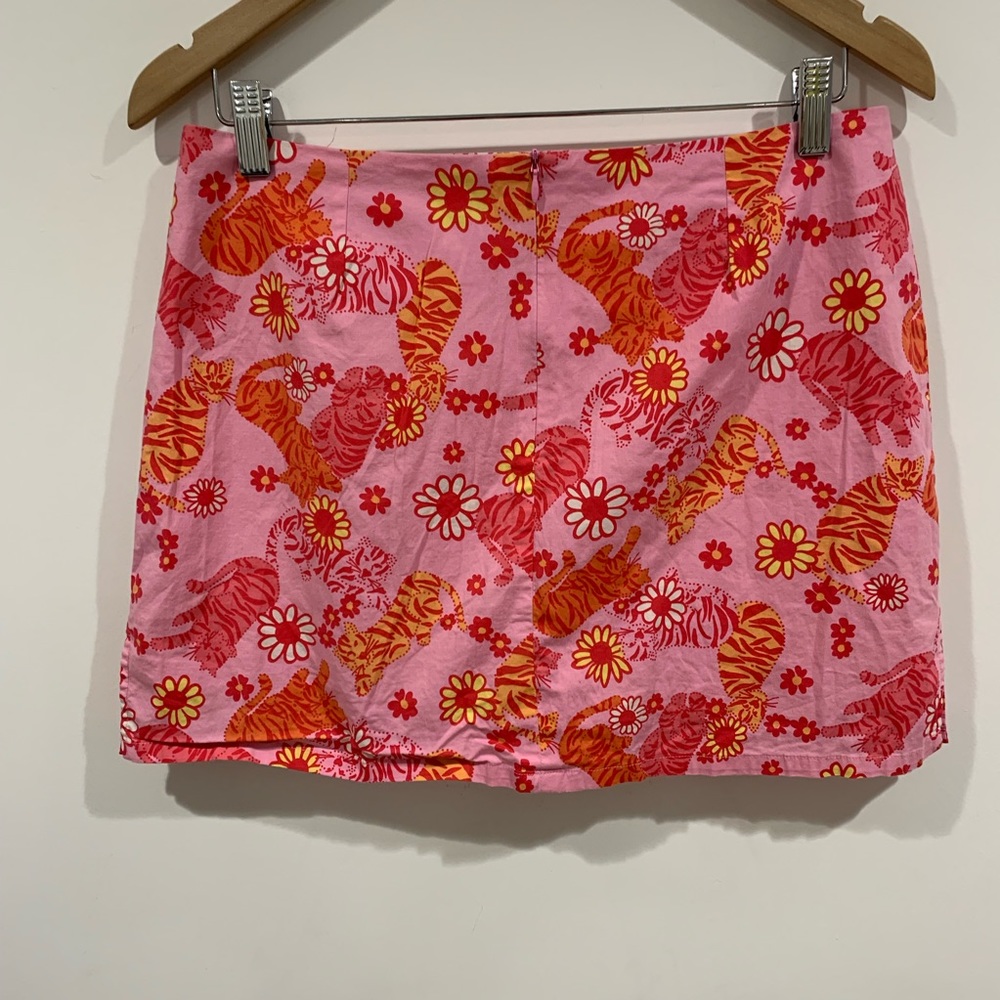 Lilly Pulitzer tiger print mini skort Sz 12 - Picture 2 of 4